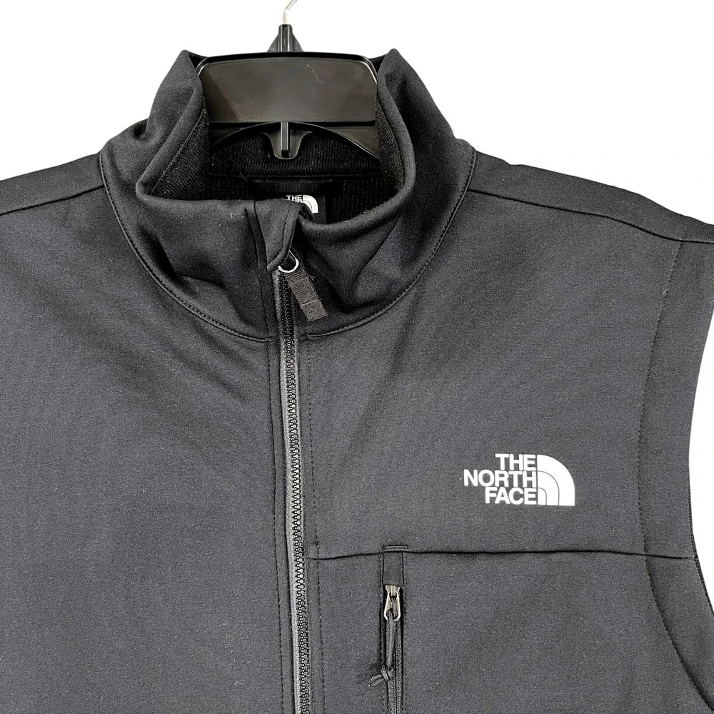 The North Face WindWall Softshell Vest Mens L Black Windproof Hiking Outdoor